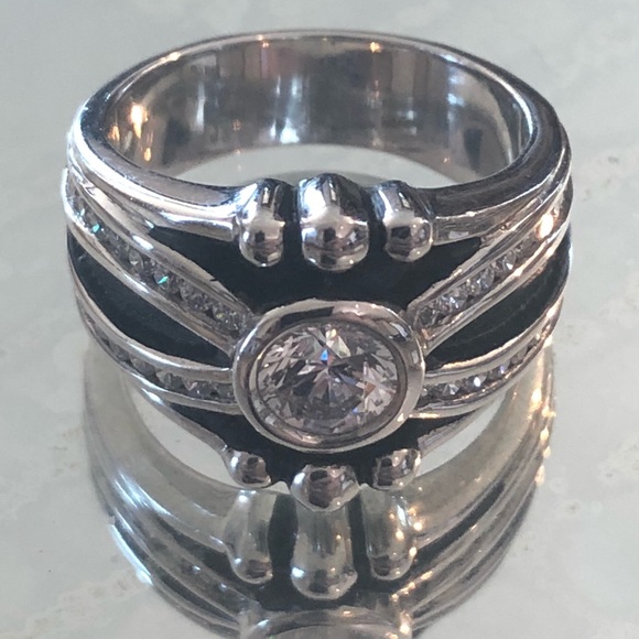 Bob Berg High Quality Clear CZ’s & .925 Ring - Picture 2 of 8